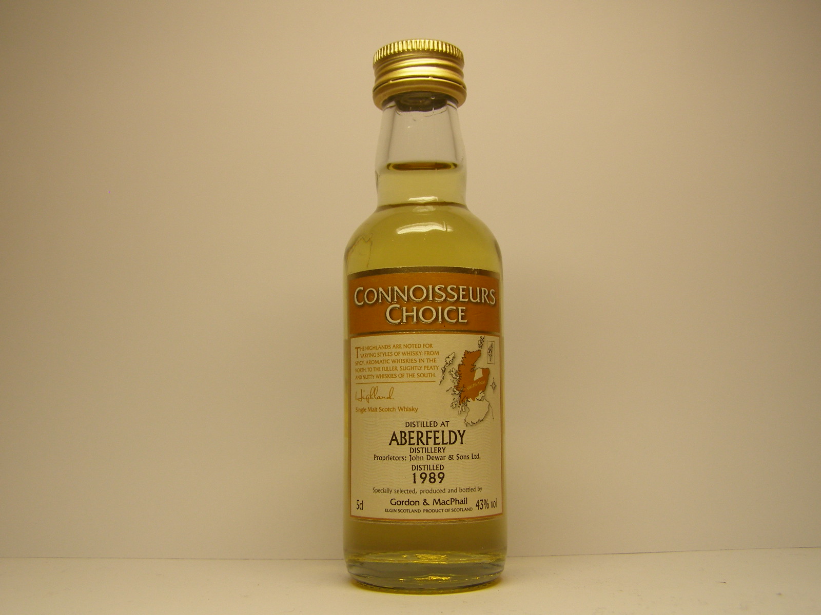 HSMSW 1989 "Connoisseurs Choice" 5cl 43%vol