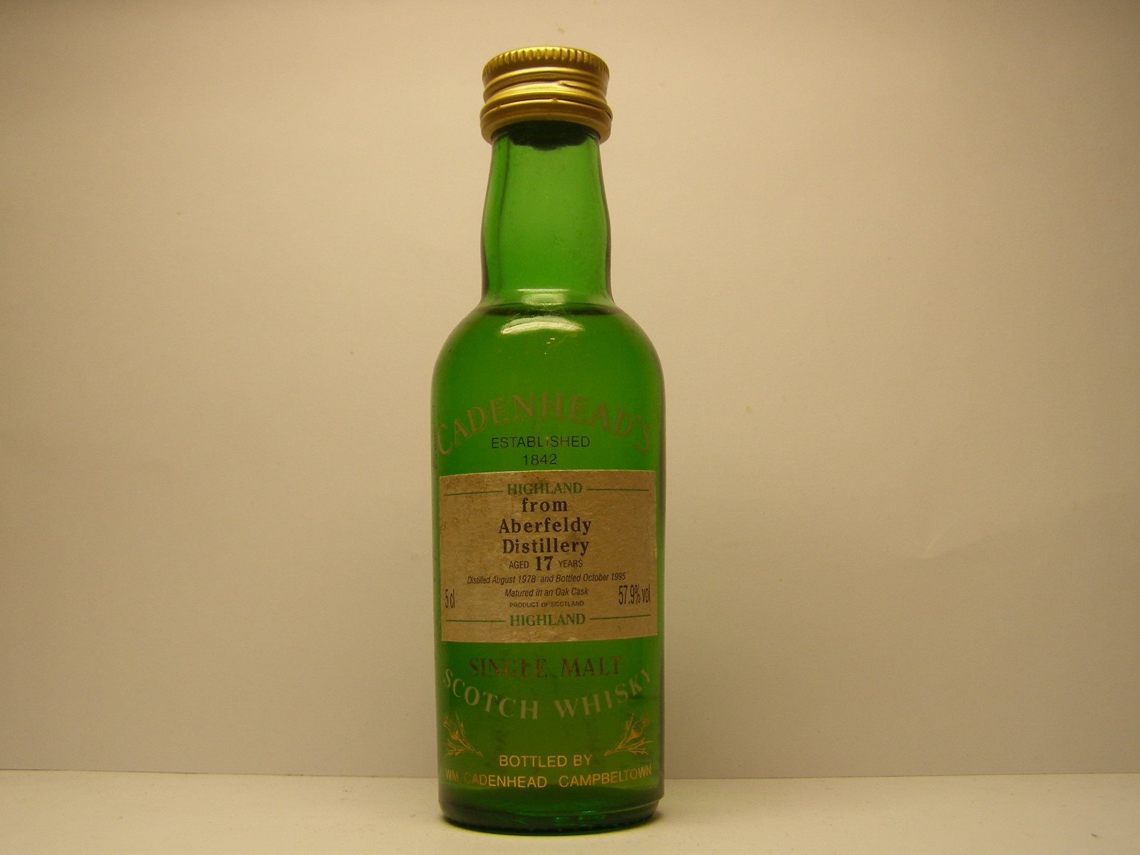 HSMSW 17yo 1978-1995 "Cadenhead´s" 5cl 57,9%vol