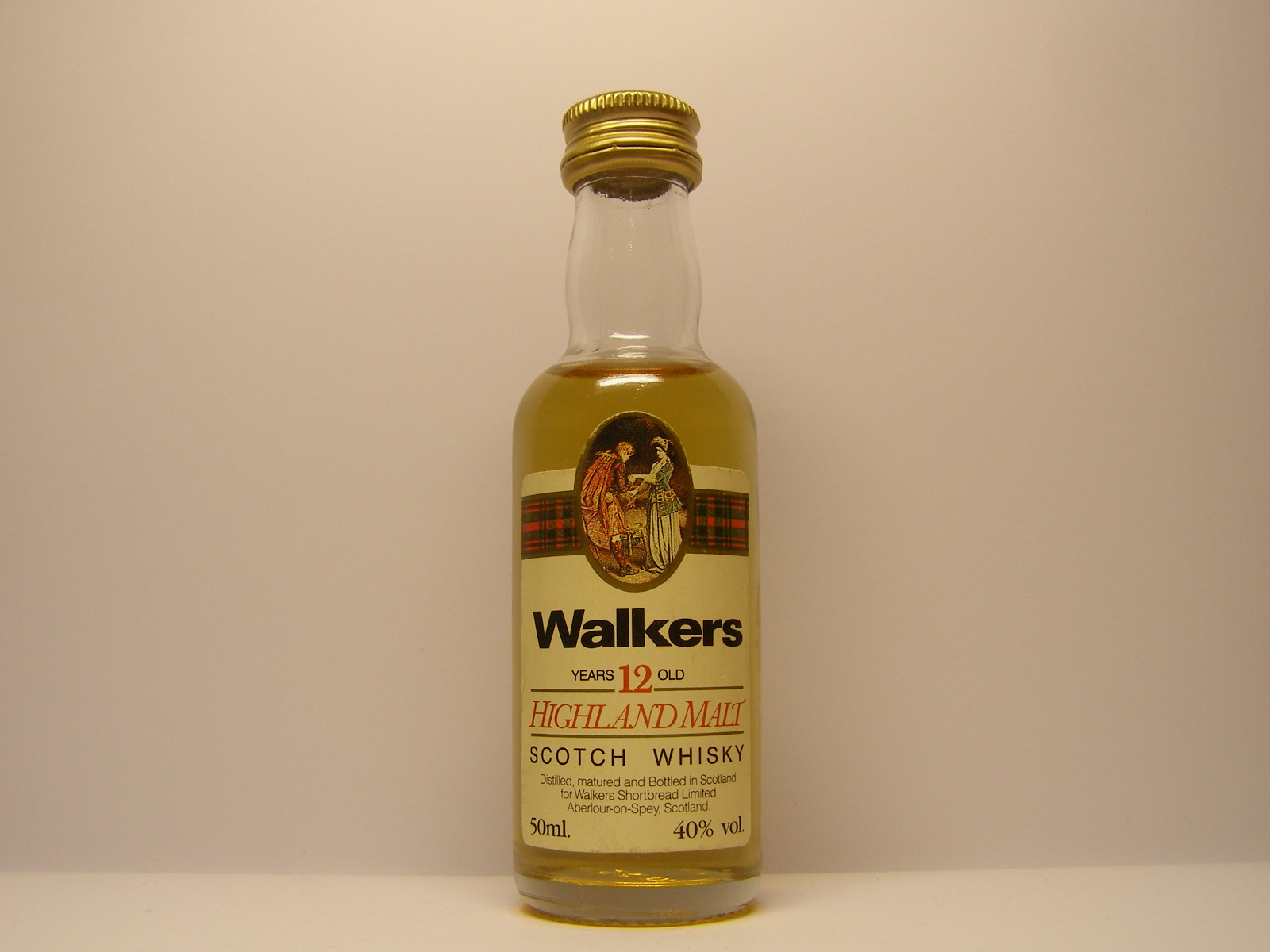 WALKERS HMSW 12yo 50ml. 40%vol.