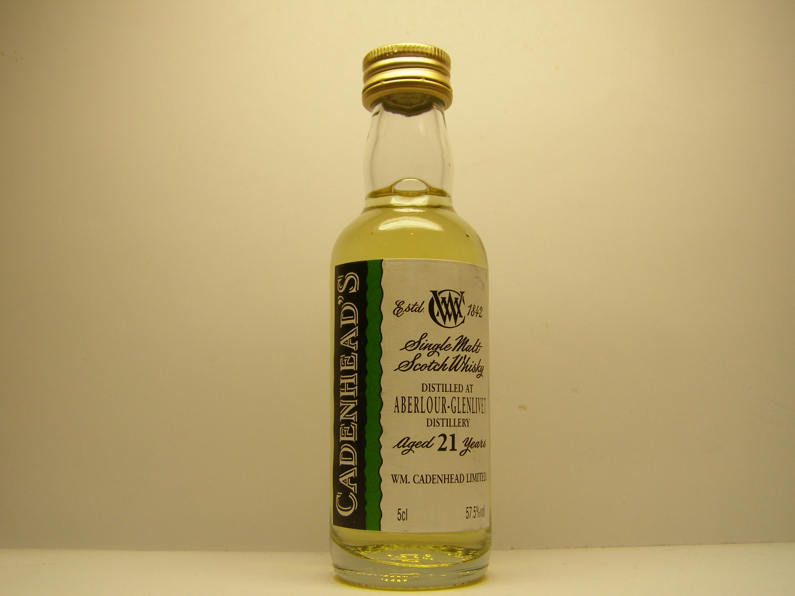 GLENLIVET SMSW 21yo "Cadenhead´s" 5cl 57,5%vol  