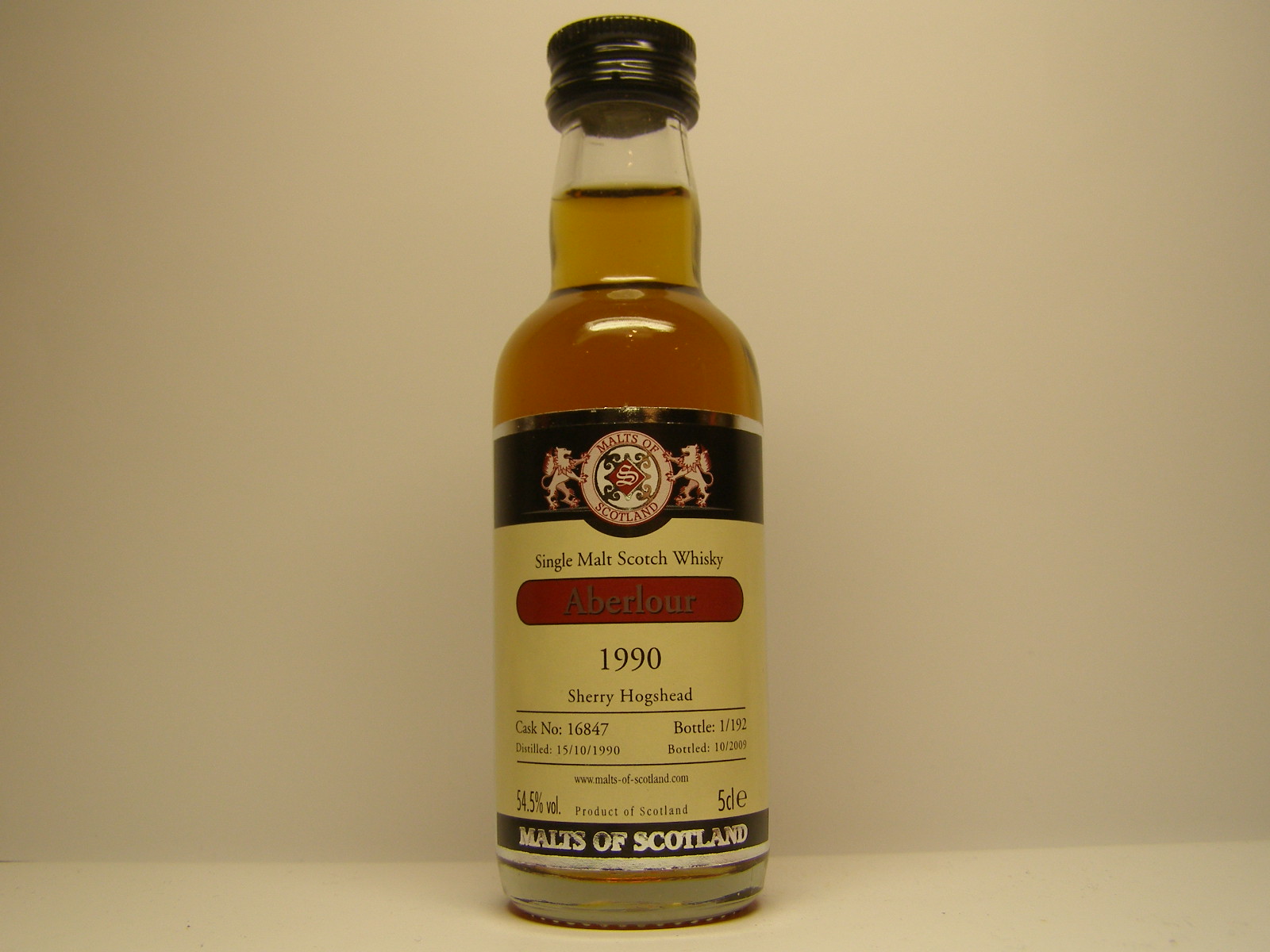 SMSW 1990-2010 "Malts of Scotland" 5cle 54,5%vol. 