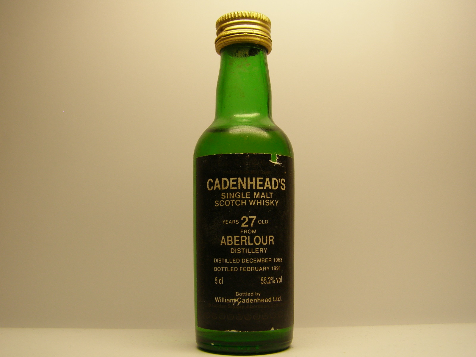 SMSW 27yo 1963-1991 "Cadenhead´s" 5cl 55,2%vol