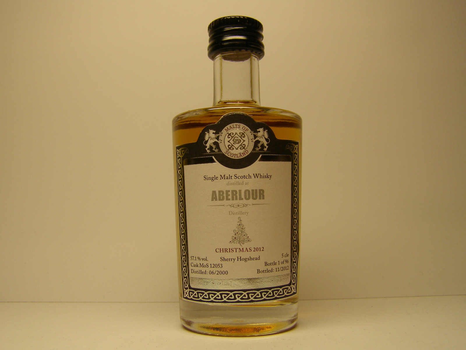 Christmas 2012 SMSW 11yo 2000-2012 "Malts of Scotland" 5cle 57,1%vol. 