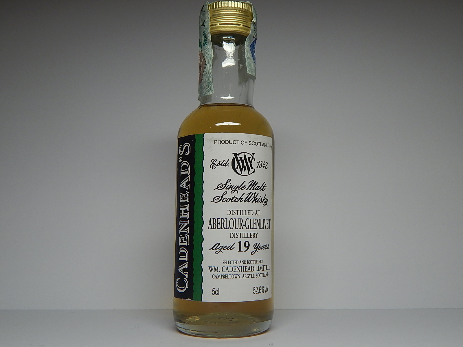 Glenlivet SMSW 19yo "Cadenhead´s" 5cl 52,6%vol