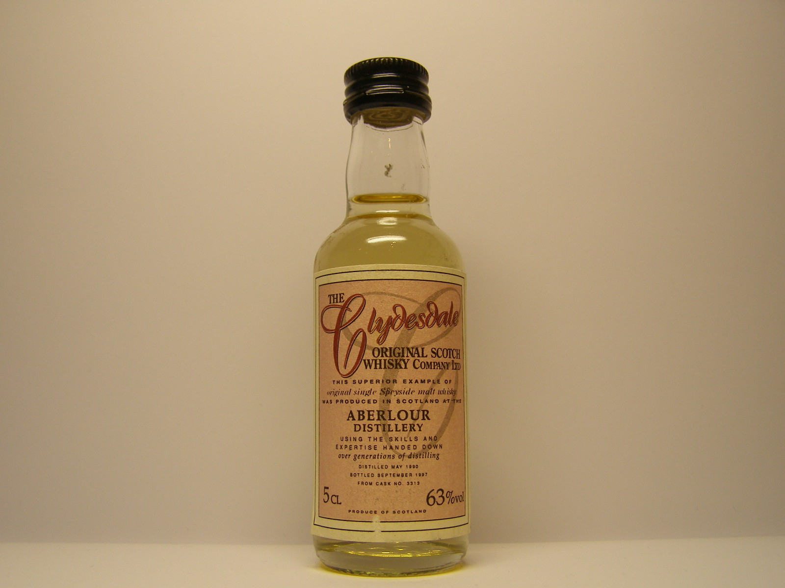 SSMW 7yo 1990-1997 "Clydesdale" 5CL 63%vol