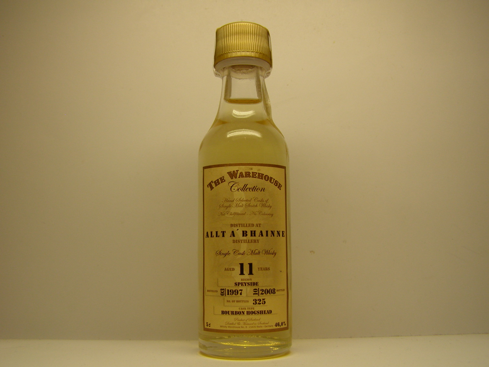ミニチュア　・　SingleーMalt　「　Allt-A-Bhainne　　１９７９　１５年　」　 Allt A Bhainne