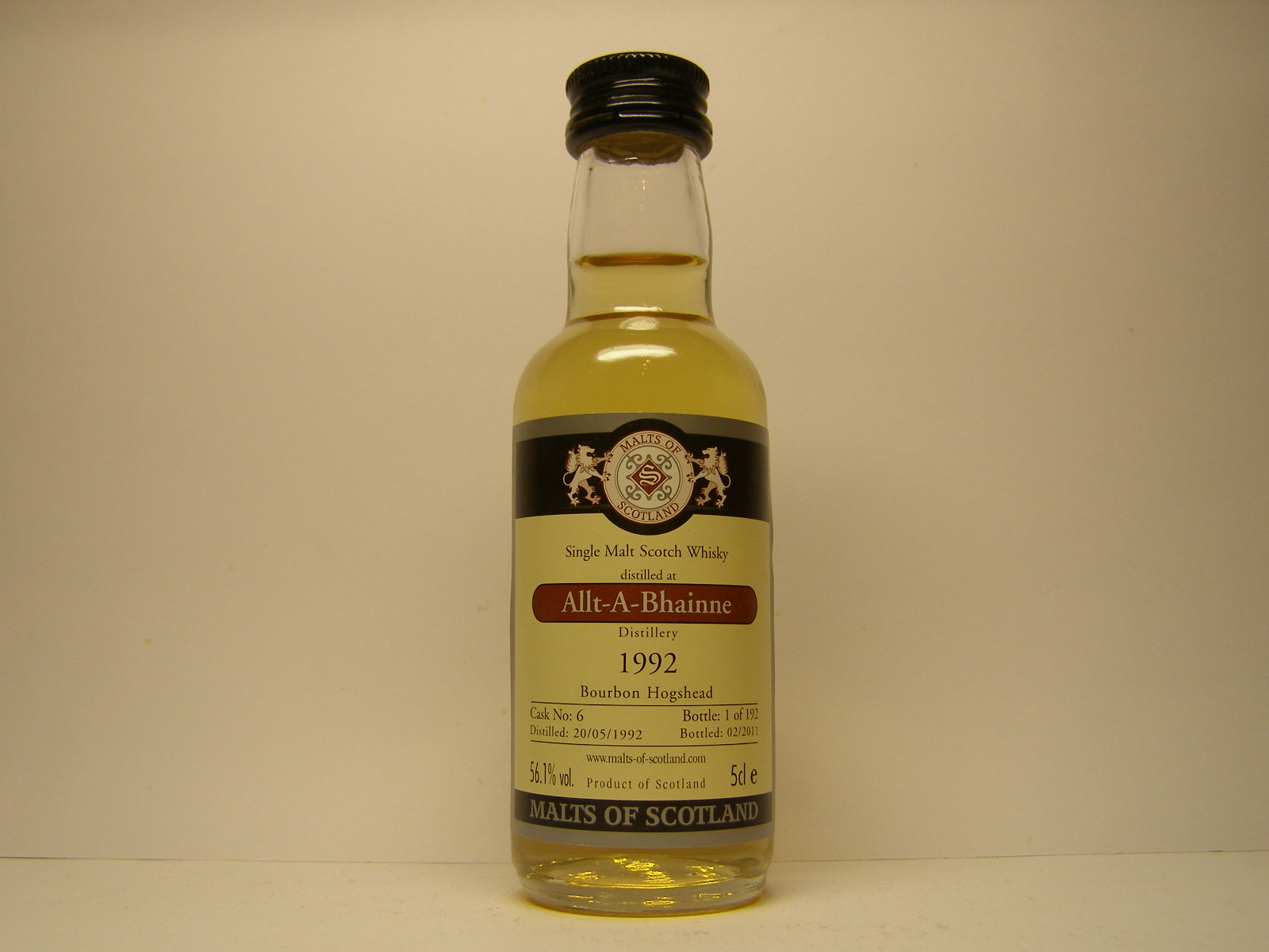 ミニチュア　・　SingleーMalt　「　Allt-A-Bhainne　　１９７９　１５年　」　 Allt A Bhainne