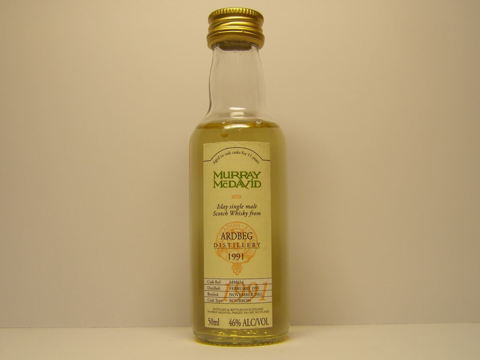 ISMSW 11yo 1991-2002 "Murray McDavid" 50ml 46%ALC/VOL