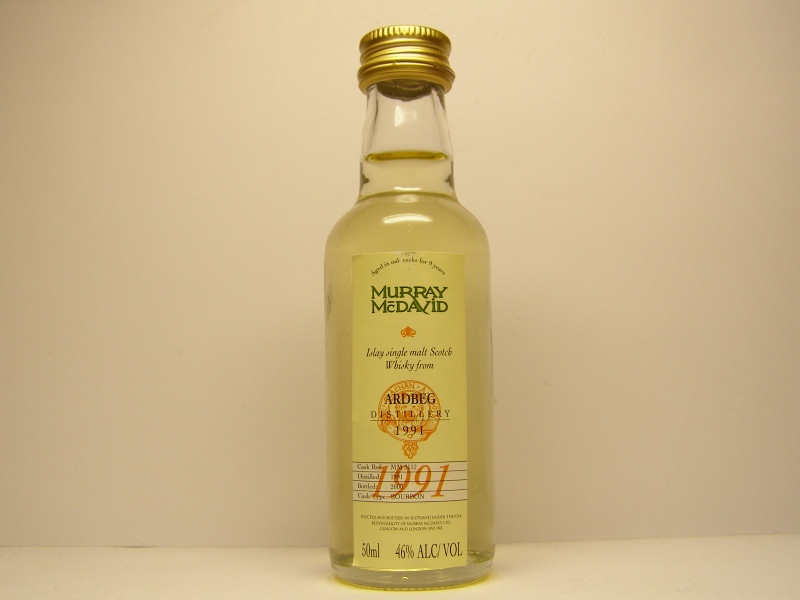 ISMSW 9yo 1991-2000 "Murray McDavid" 50ml 46%ALC/VOL