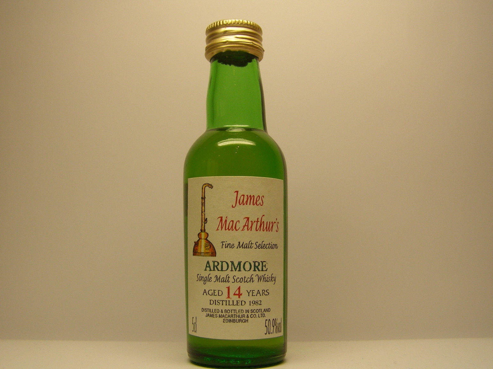 SMSW 14yo 1982 "James MacArthurs" 5cl 50,9%vol