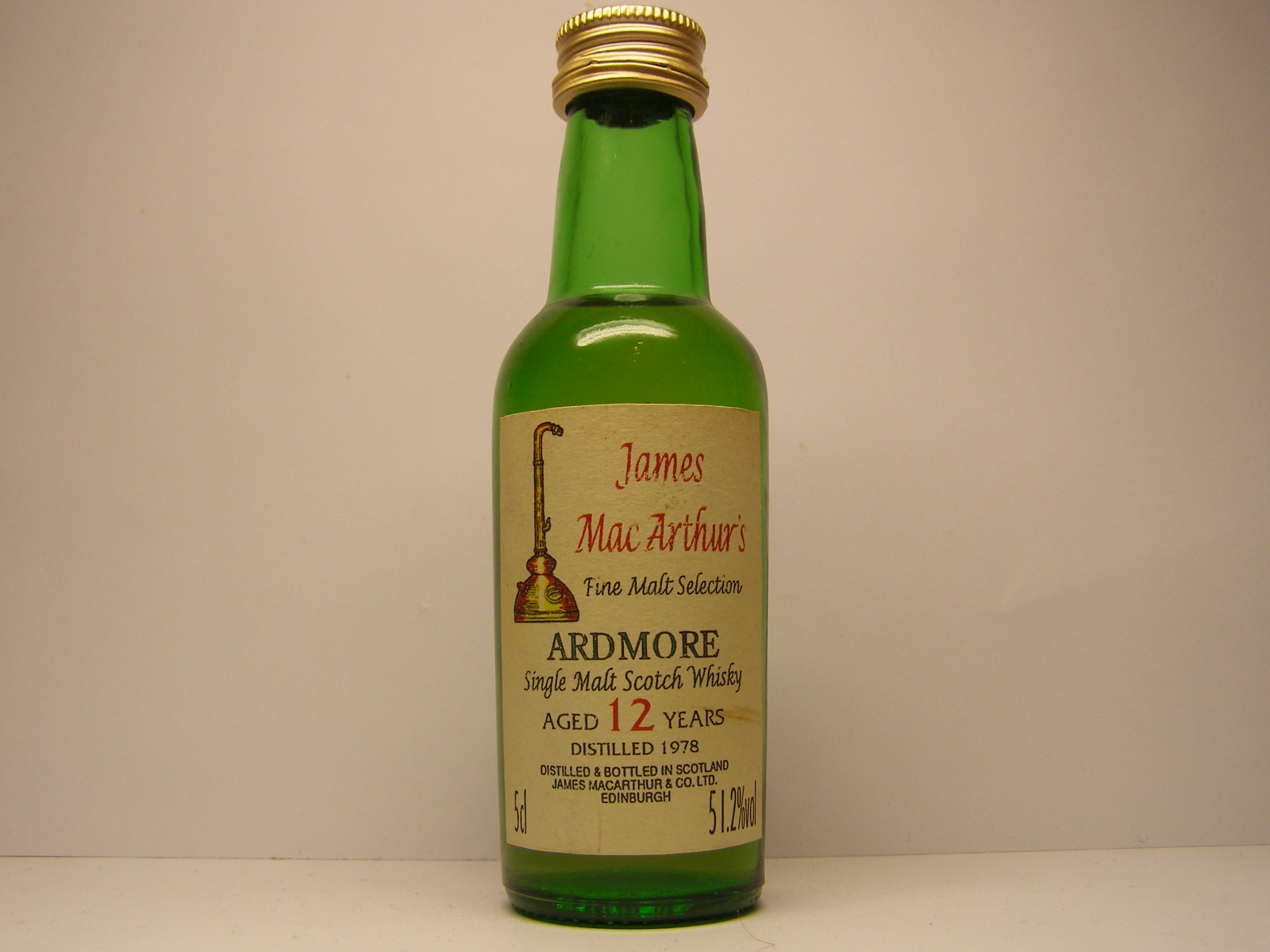 SMSW 12yo 1978 "James MacArthur´s" 5cl 51,2%vol