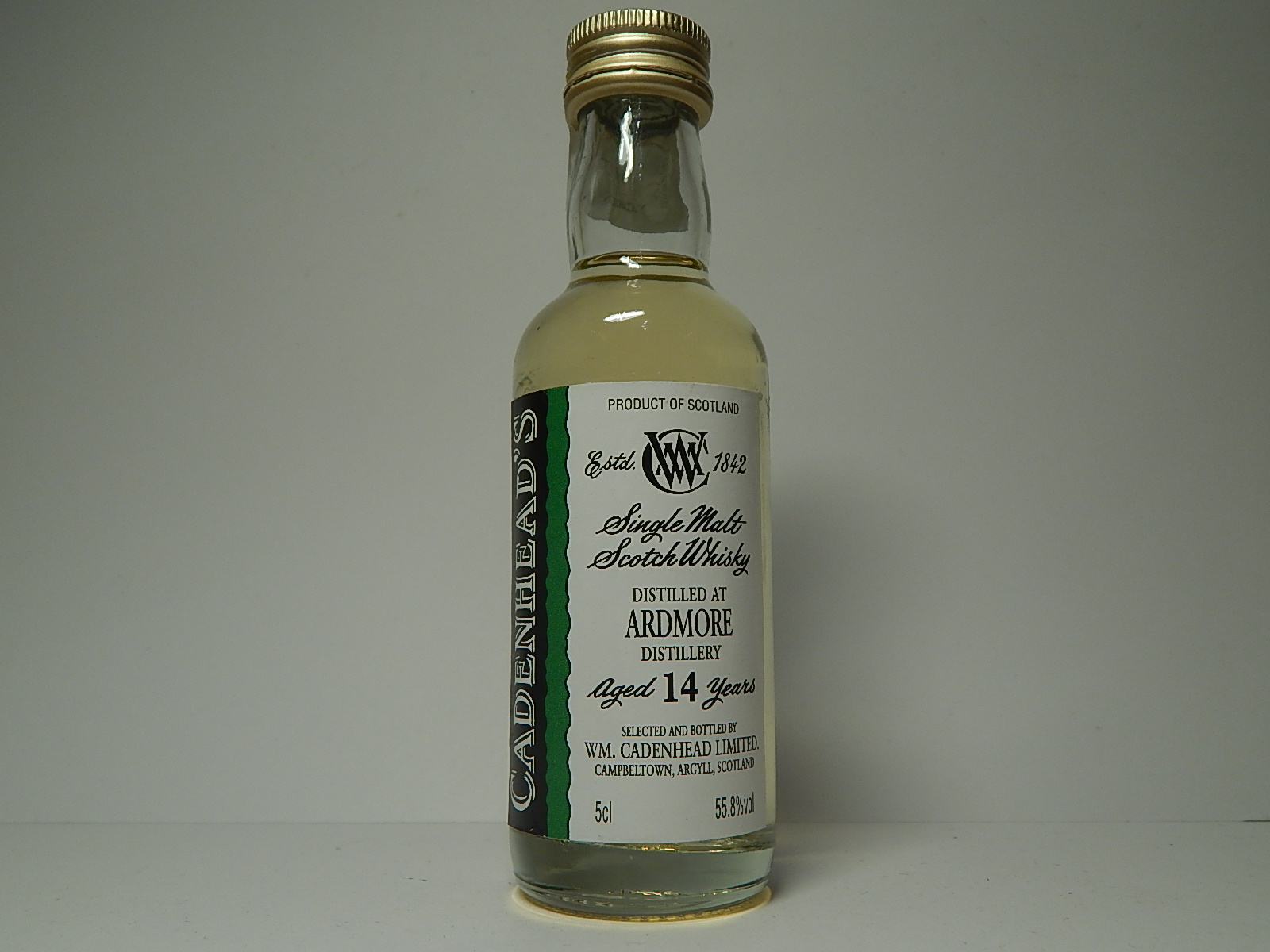 SMSW 14yo "Cadenhead´s" 5cl 55,8%vol