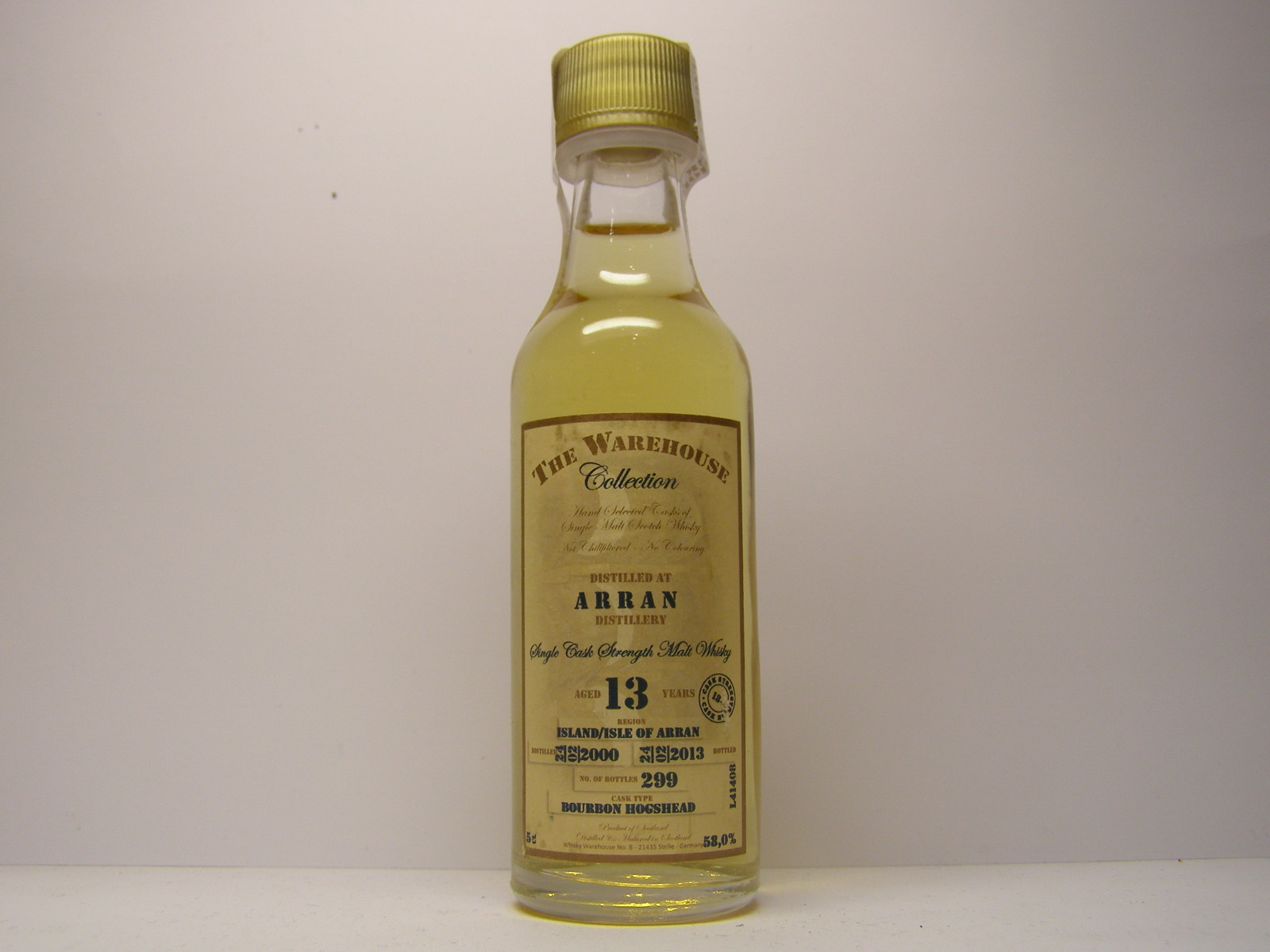 SCSMW 13yo 2000-2013 "The Warehouse Collection" 5cl 58,0%