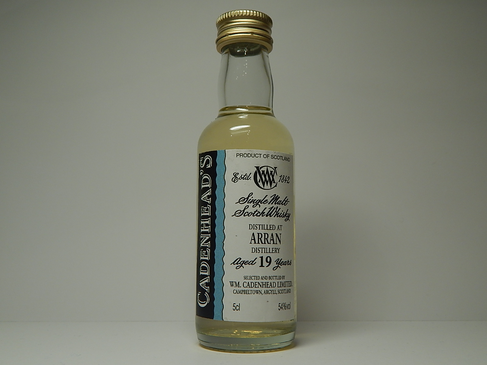 SMSW 19yo "Cadenhead´s" 5cl 54%vol