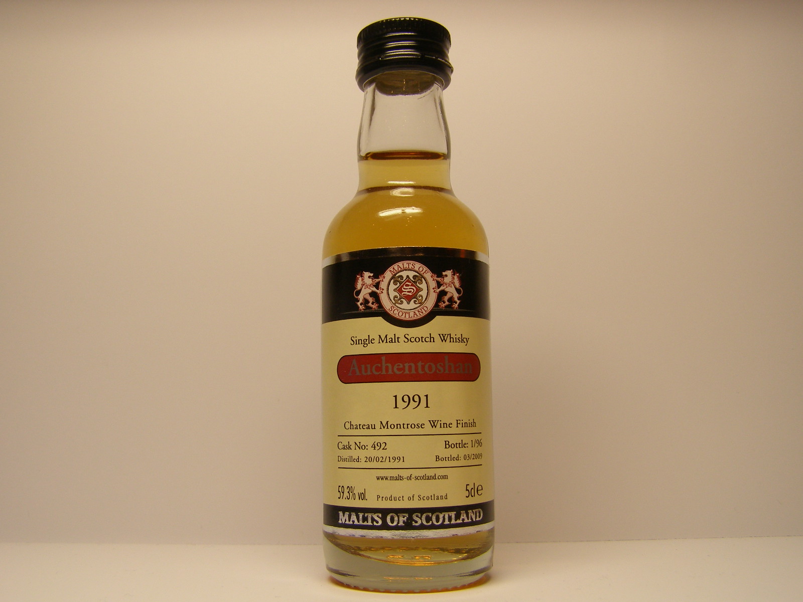 SMSW 18yo 1991-2009 "Malts of Scotland" 5cle 59,3%vol.