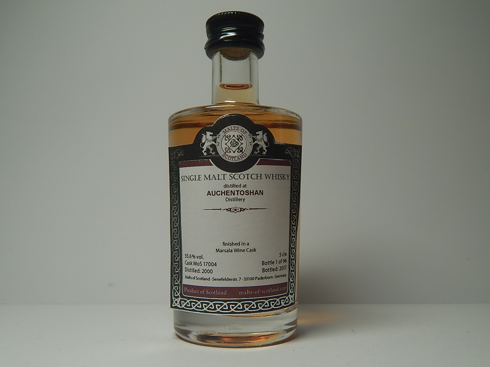 Marsala Wine Cask SMSW 17yo 2000-2017 "Malts of Scotland" 5cle 55,6%vol.