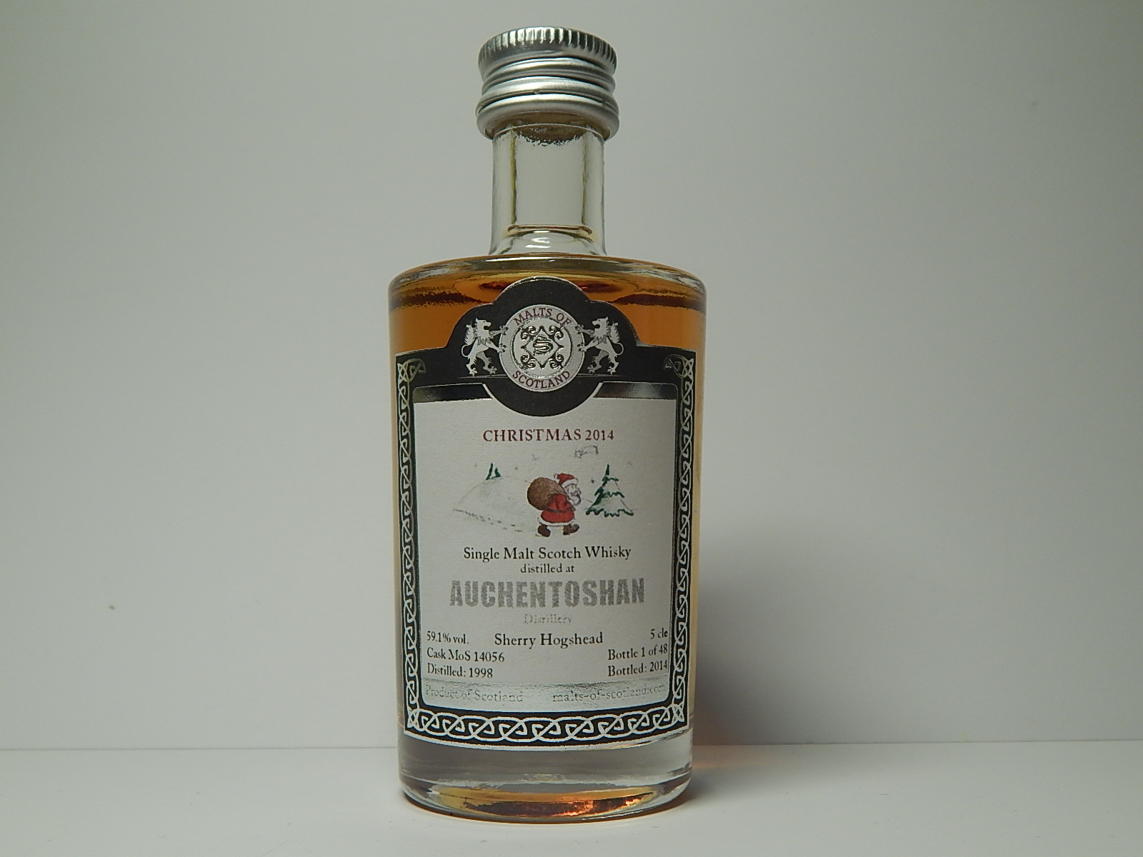 CHRISTMAS 2014 Sherry Hogshead SMSW 16yo 1998-2014 "Malts of Scotland" 5cle 59,1%vol.