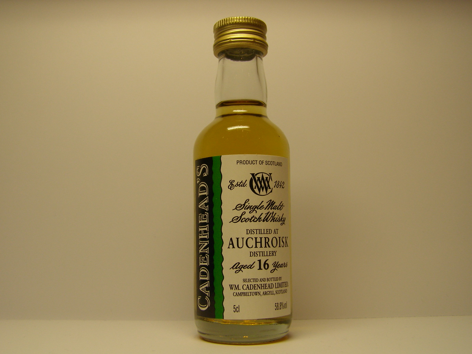 SMSW 16yo "Cadenhead´s" 5cl 58,8%vol