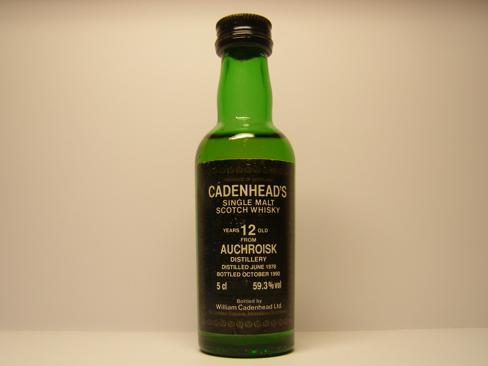 SMSW 12yo 1978-1990 "Cadenhead´s" 5cl 59,3%vol