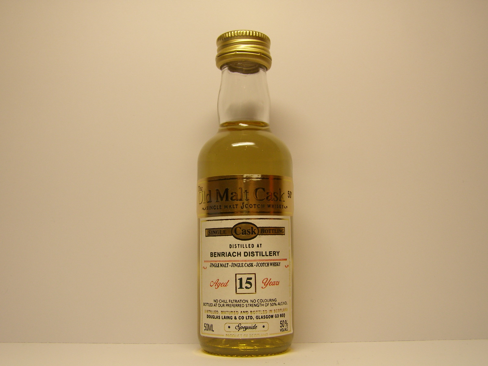 SSMSW 15yo "Old Malt Cask" 50ML 50%VOL/ALC