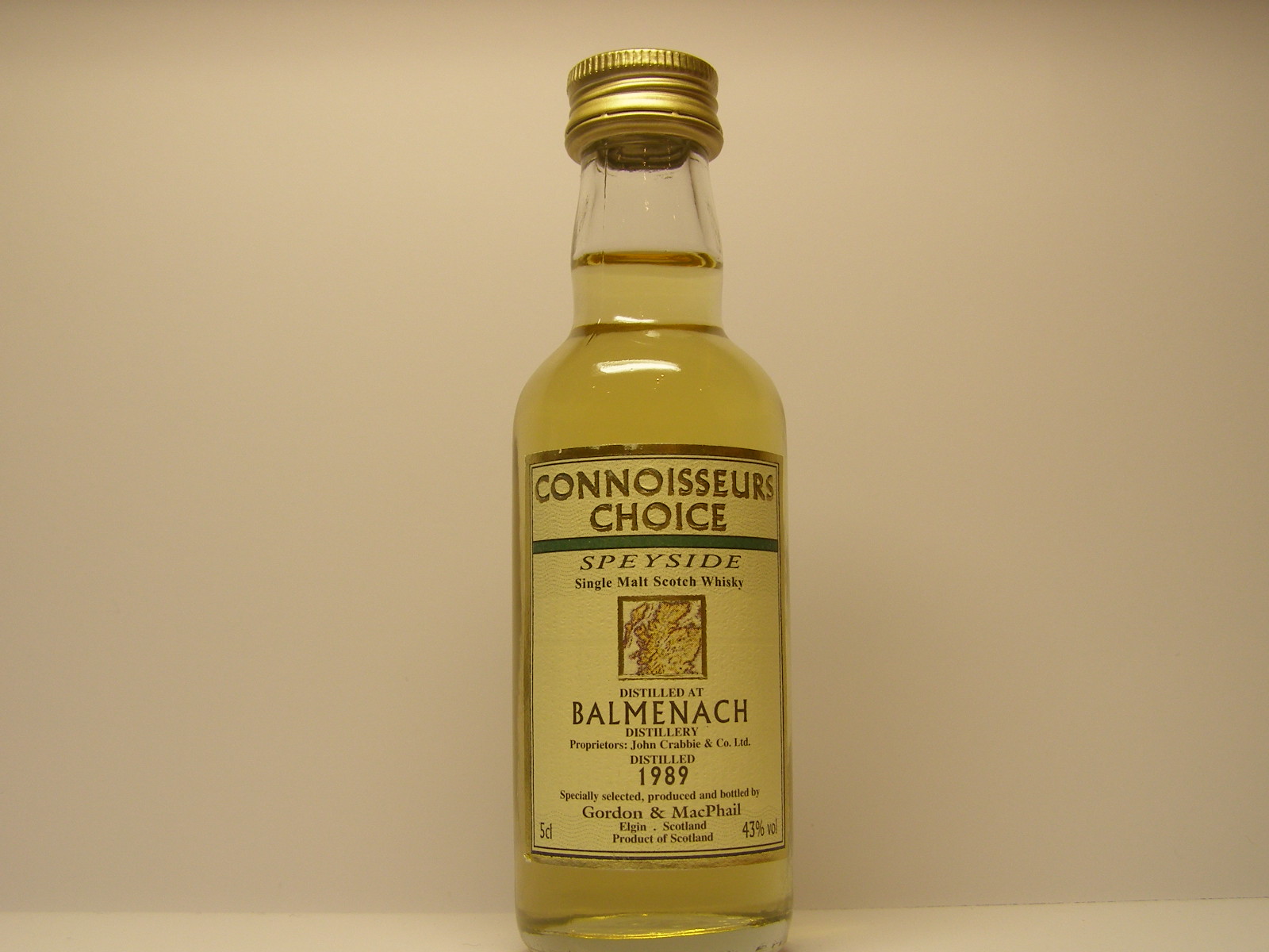 SSMSW 1989 "Connoisseurs Choice" 5cl 43%vol