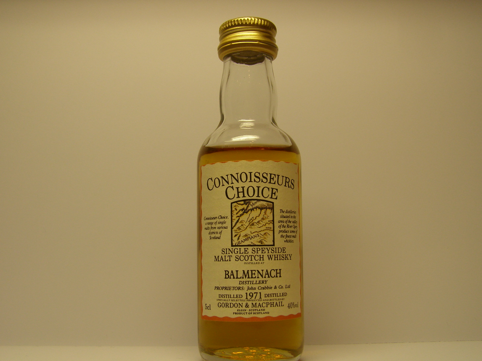 SSMSW 1971 "Connoisseurs Choice" 5cl 40%vol