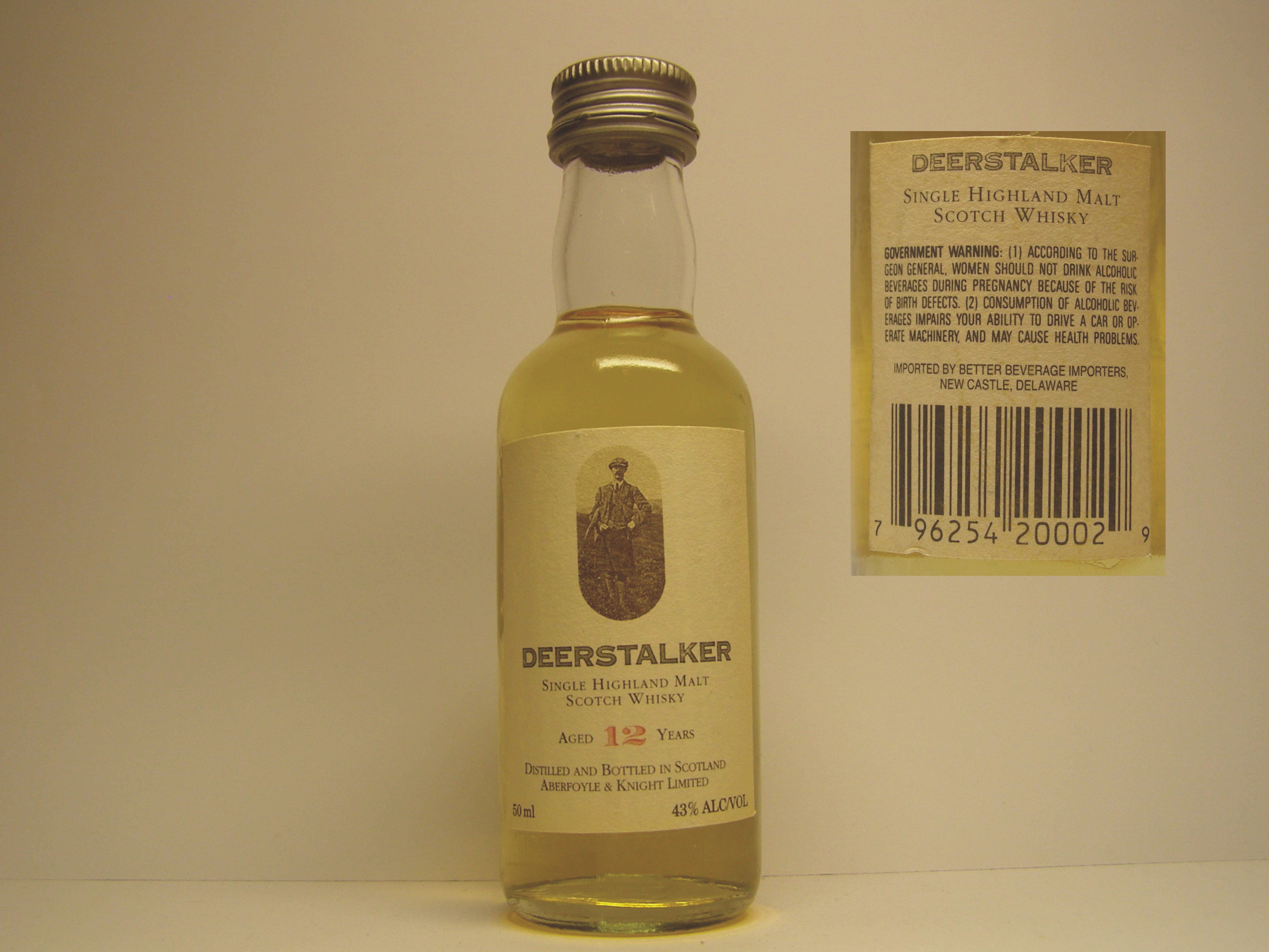 DEERSTALKER SHMSW 12yo 50ml 43%ALC/VOL