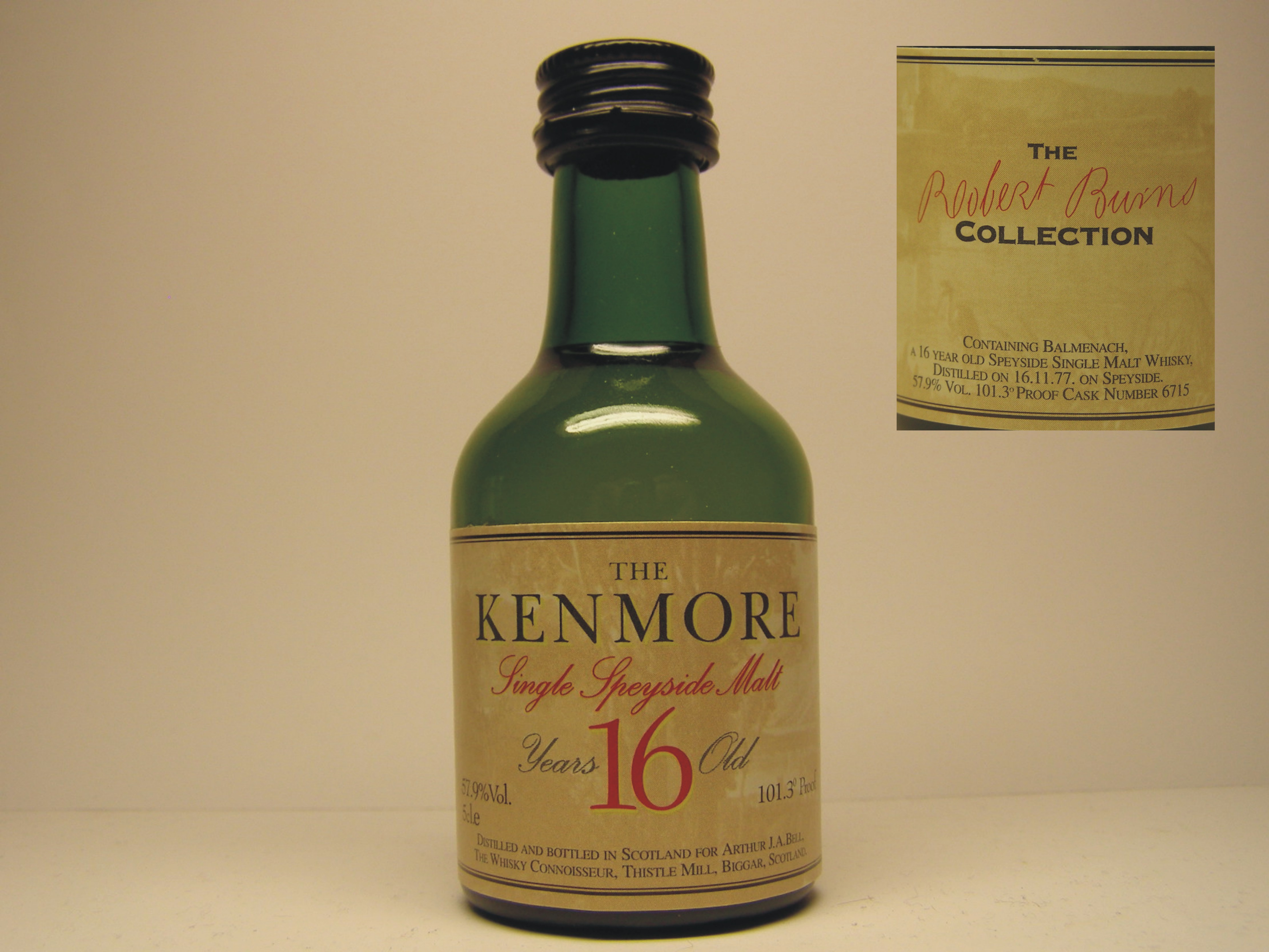 KENMORE SSMSW 16yo 1977 5cl.e 57,9%Vol. 101,3´Proof