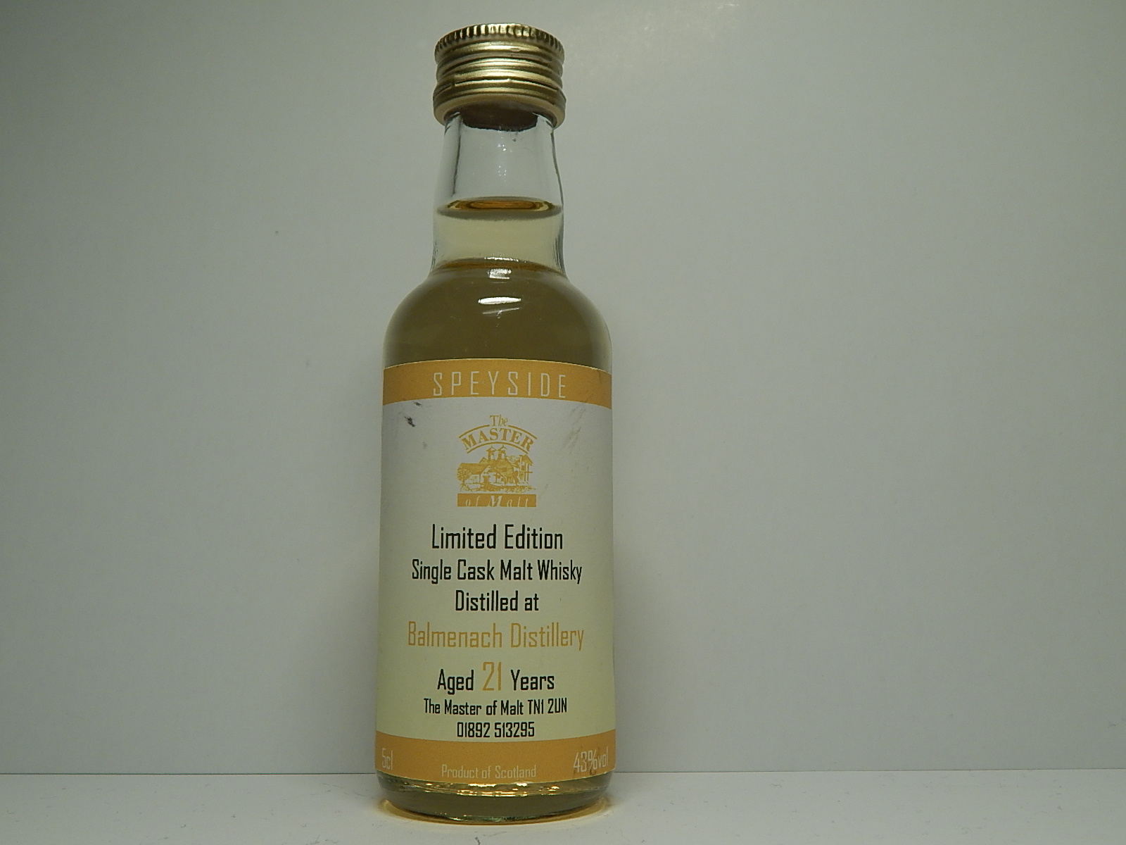 SSCMW 21yo "Master of Malt" 5cl 43%vol