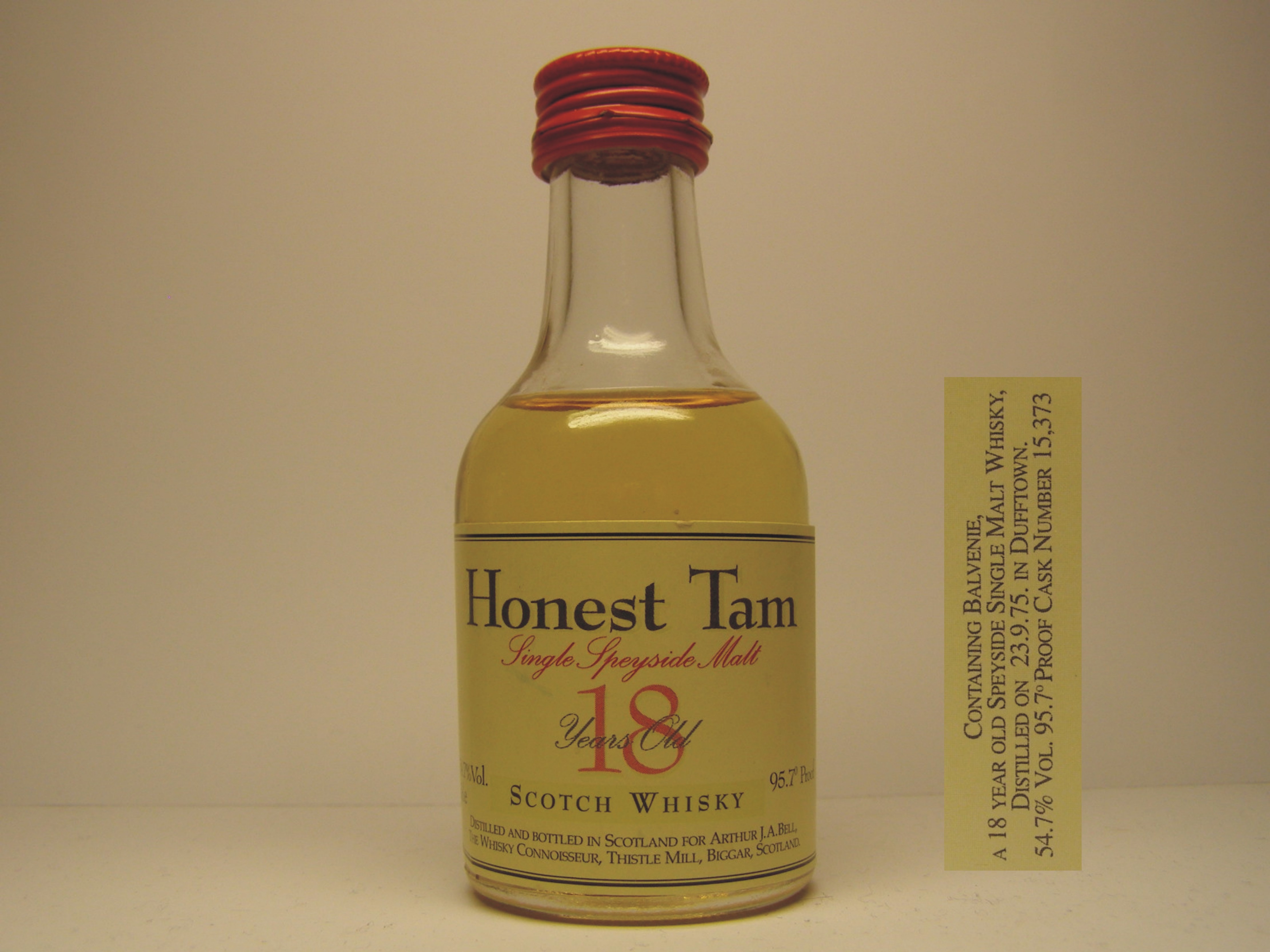 HONEST TAM SSMSW 18yo 1975 5cl.e 54,7%Vol. 95,7´Proof 