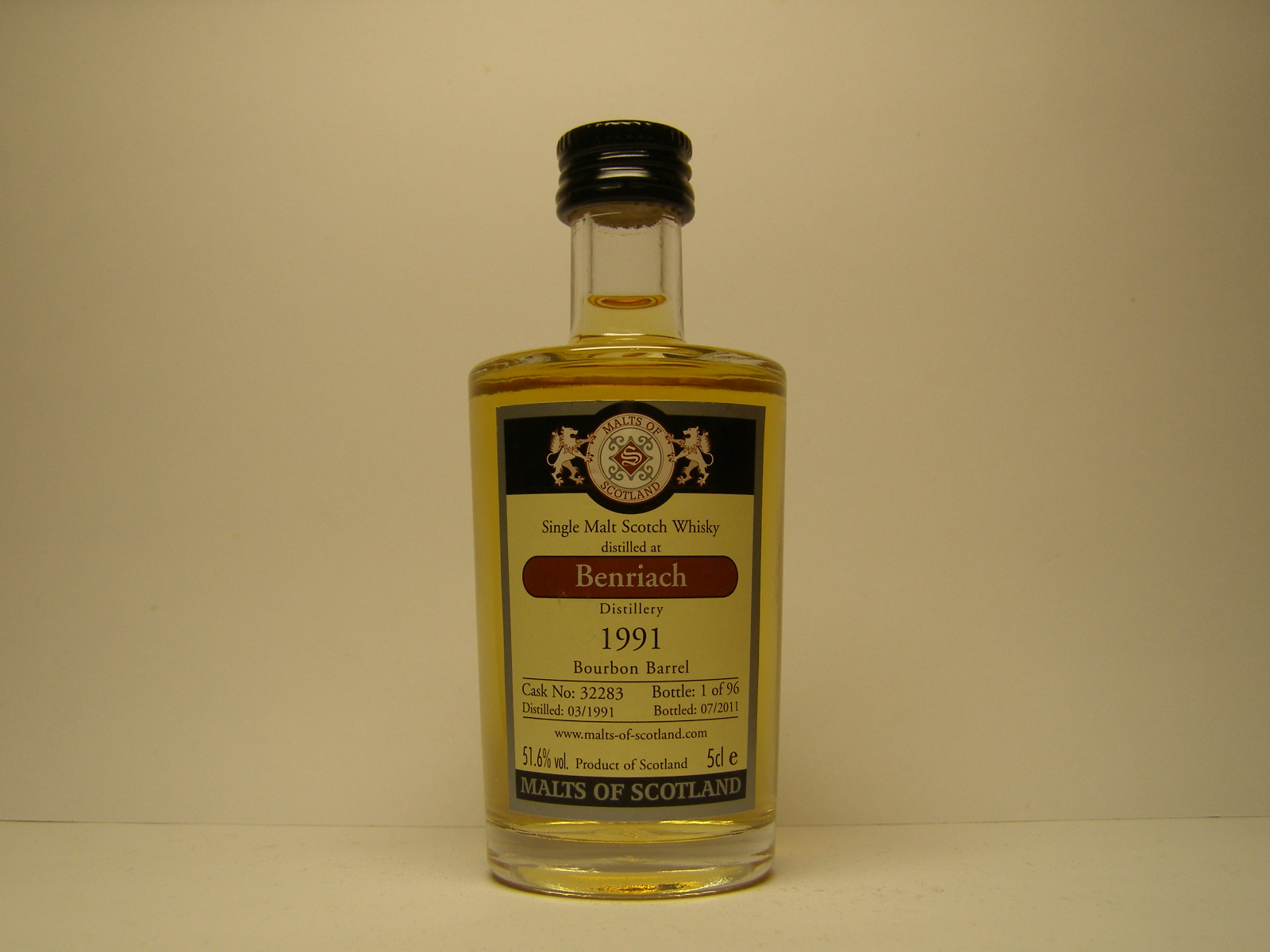 SMSW 20yo 1991-2011 "Malts of Scotland" 5cle 51,6%vol. 