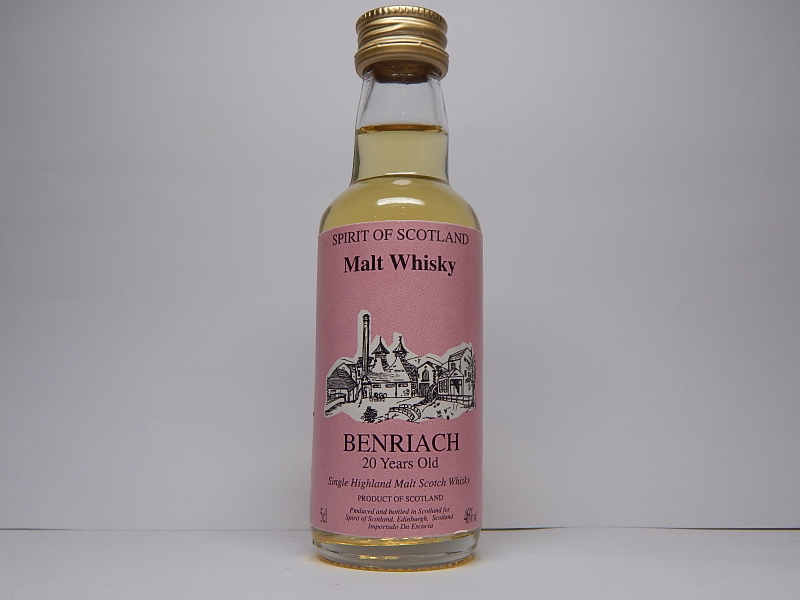 SHMSW 20yo "Spirit of Scotland" 5cl 46%vol