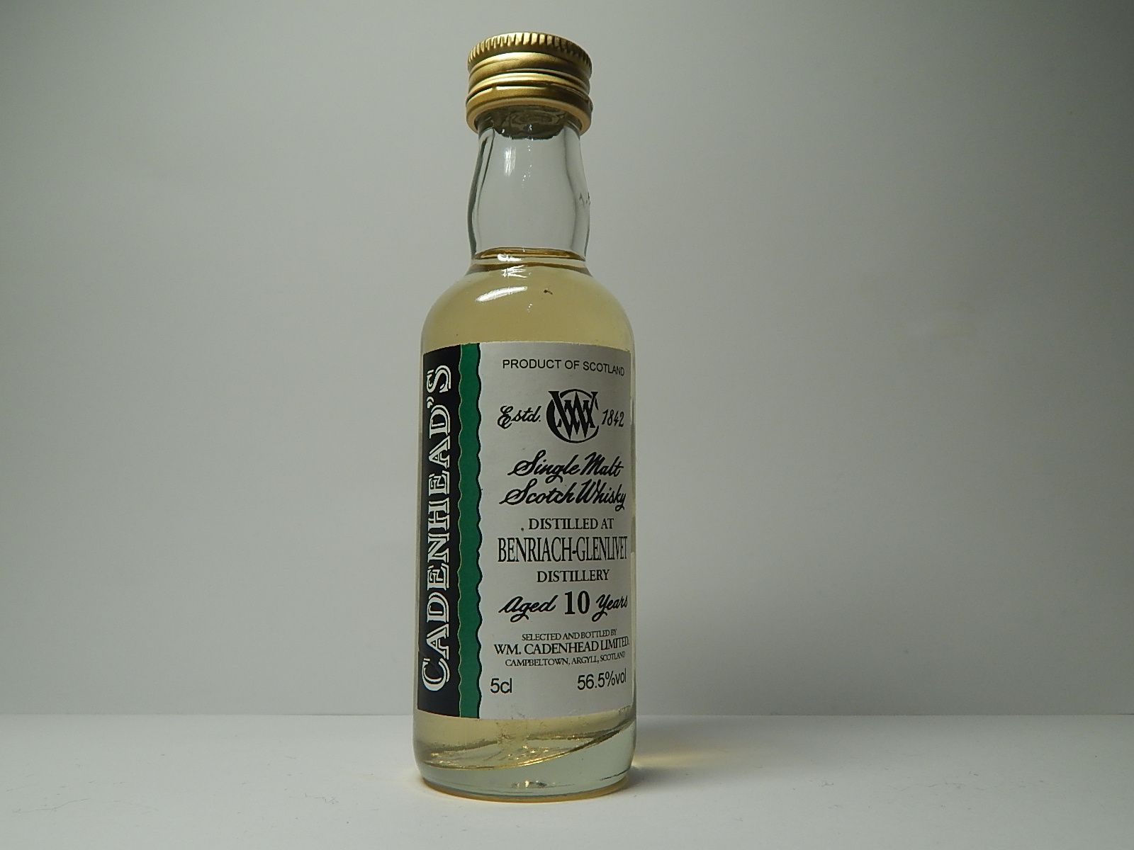 Glenlivet SMSW 10yo "Cadenhead´s" 5cl 56,5%vol