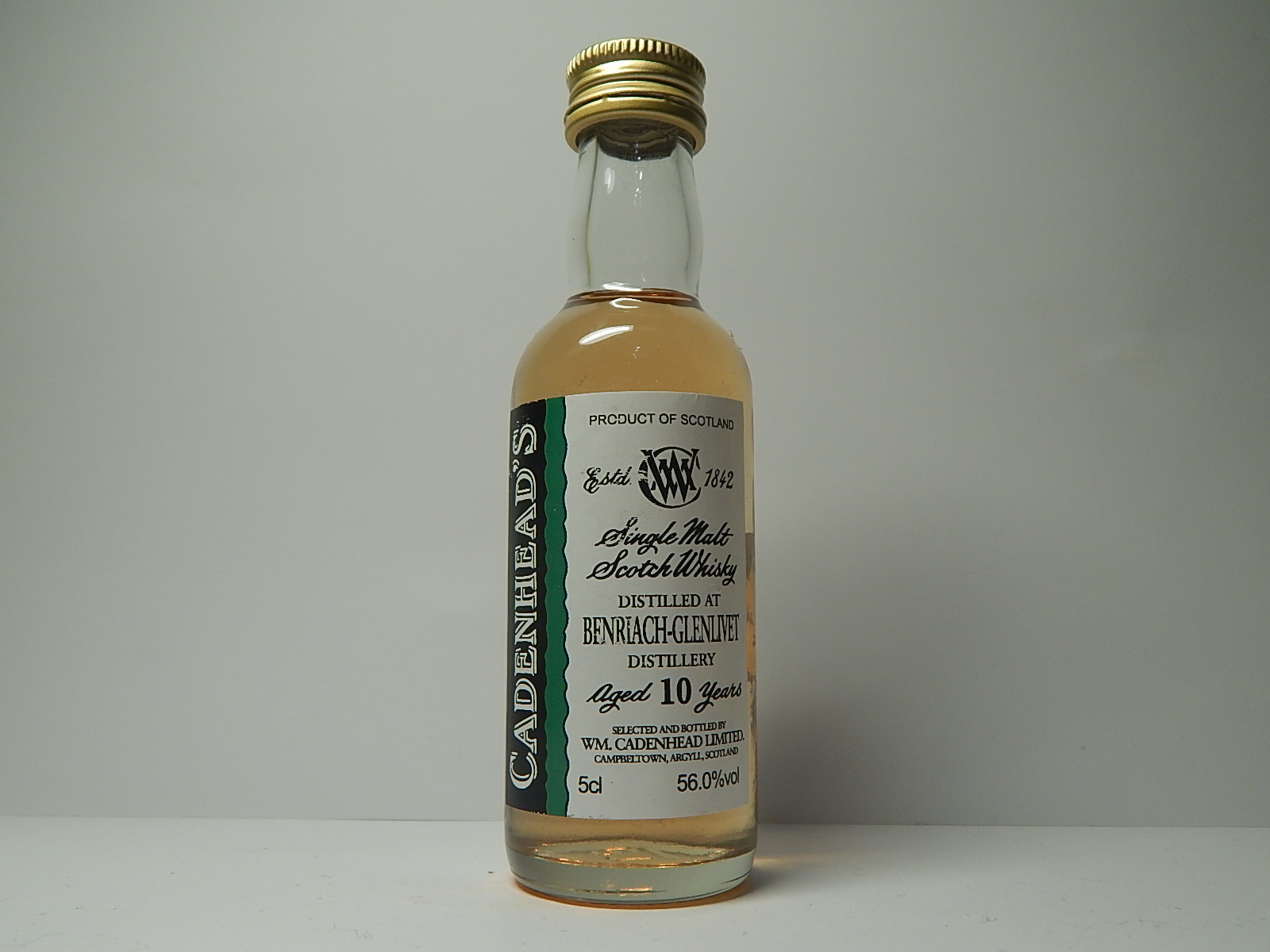 Glenlivet SMSW 10yo "Cadenhead´s" 5cl 56,0%vol