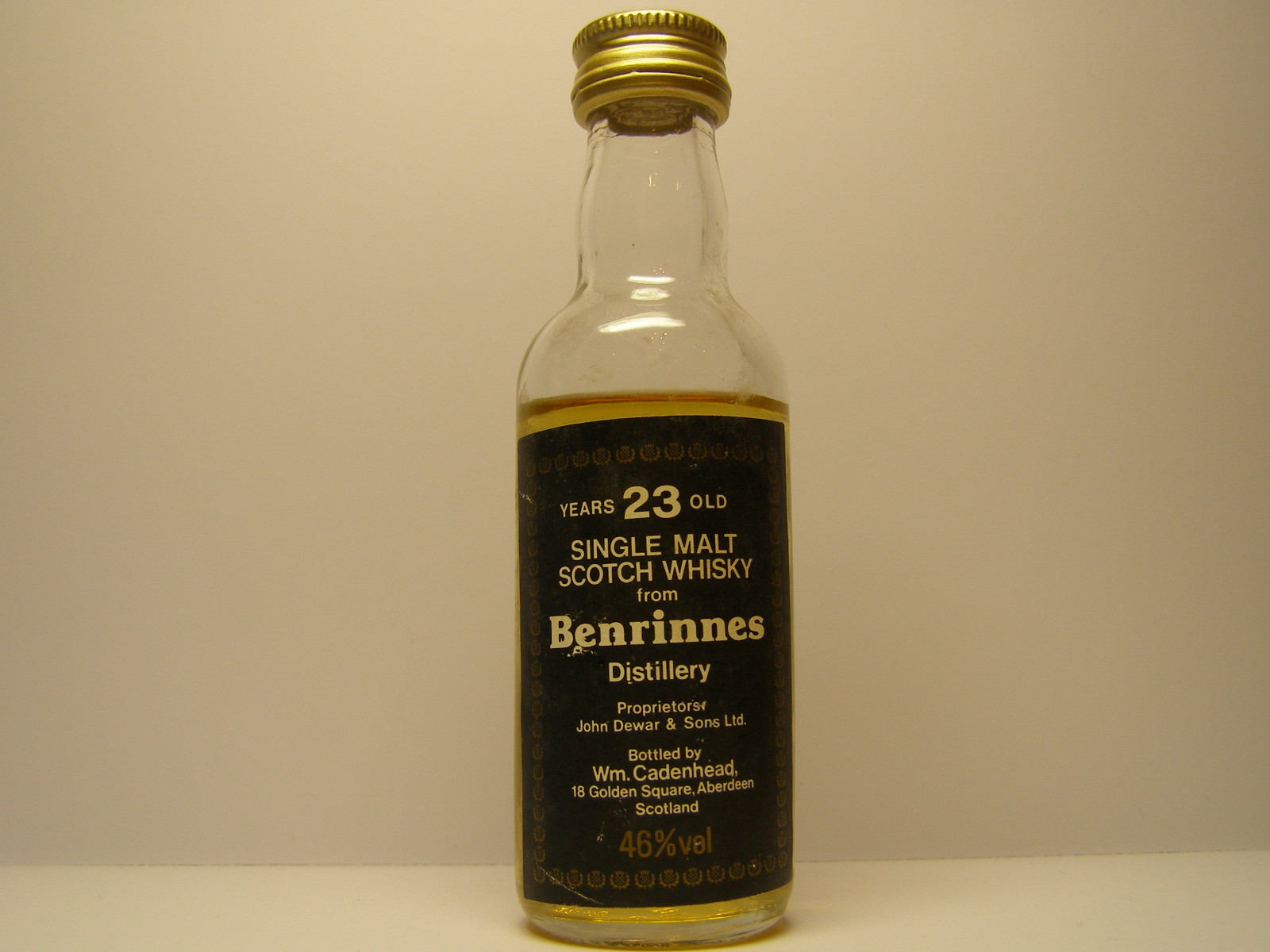 SMSW 23yo "Cadenhead´s" 46%vol