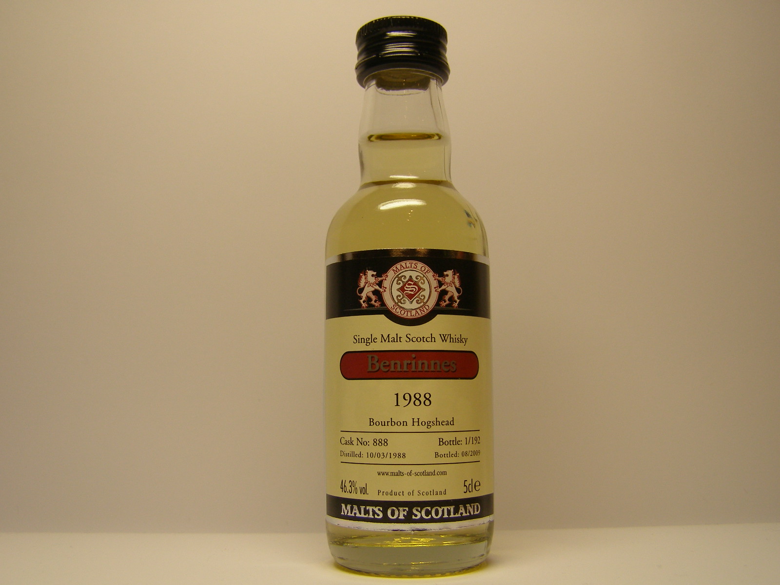 SMSW 11yo 1988-2009 "Malts of Scotland" 5cle 46,3%vol.