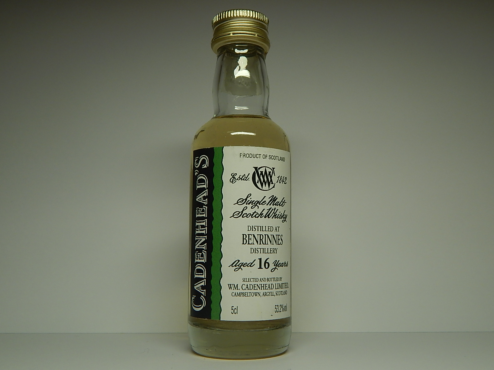 SMSW 16yo "Cadenhead´s" 5cl 53,2%vol