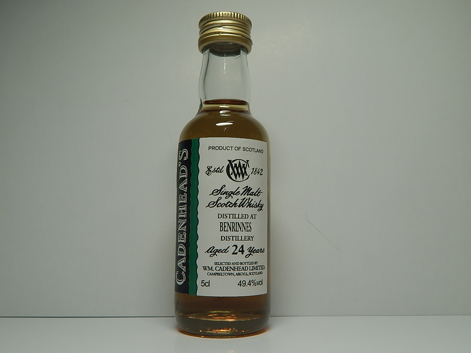 SMSW 24yo "Cadenhead´s" 5cl 49,4%vol