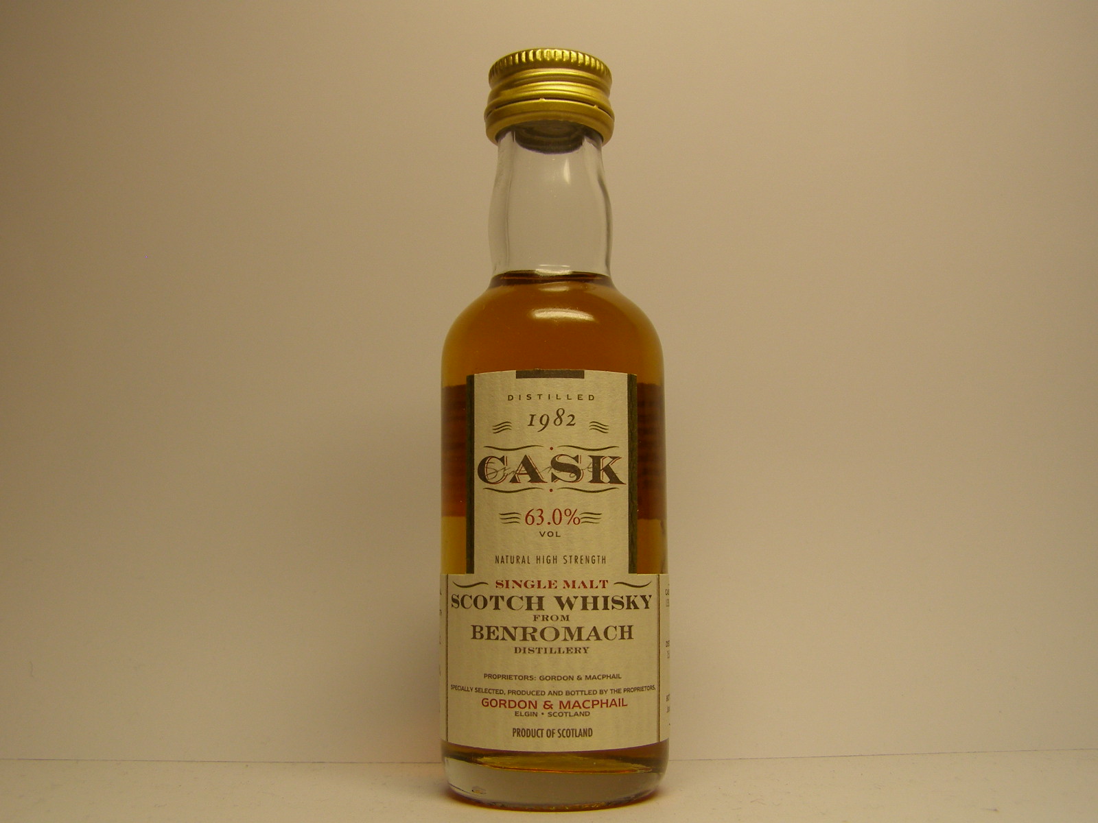 SMSW 13yo 1982-1996 "G&M Cask" 5cl 63%VOL