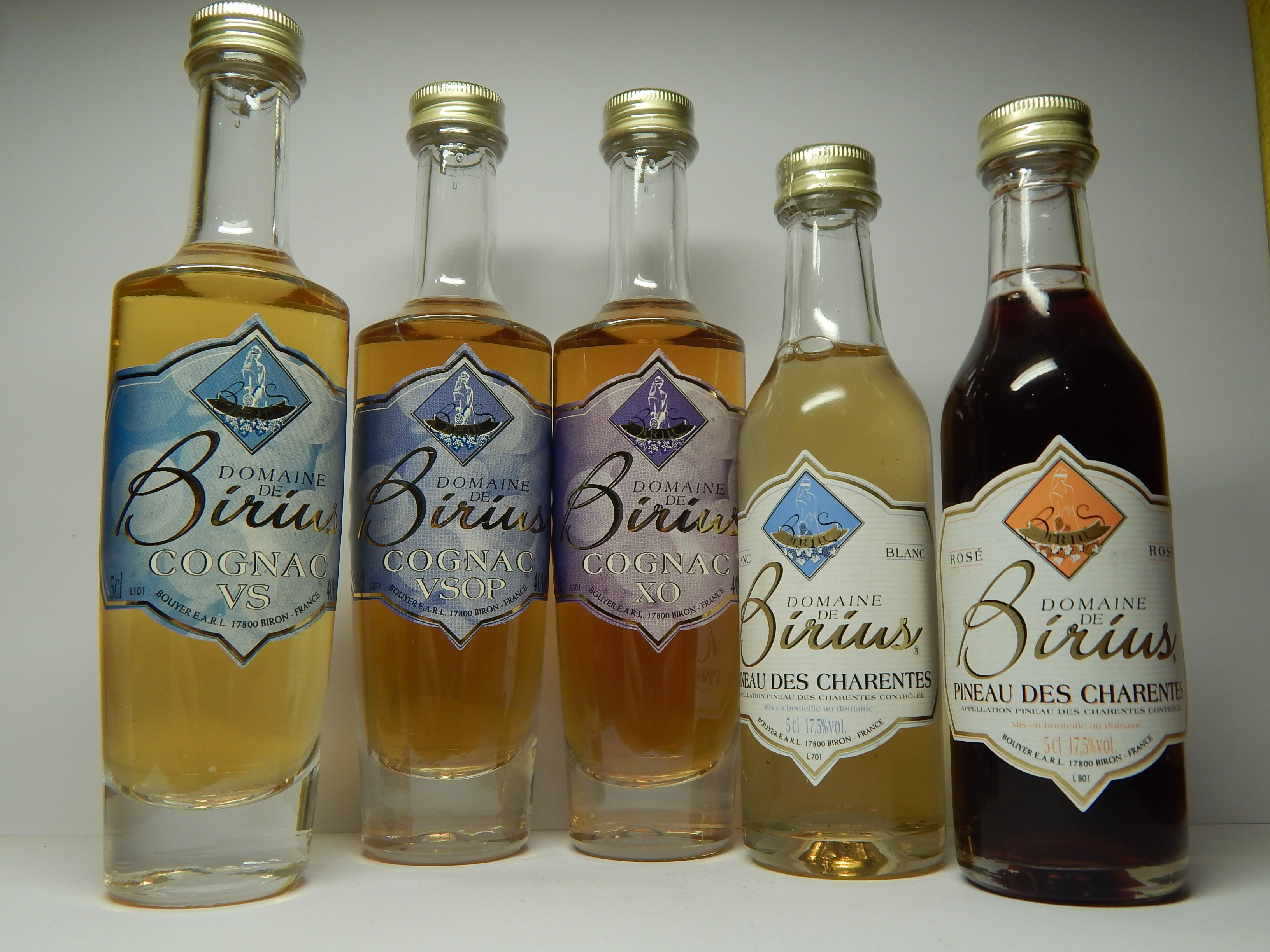 BIRIUS VS - VSOP - XO Cognac - Pineau des Charentes