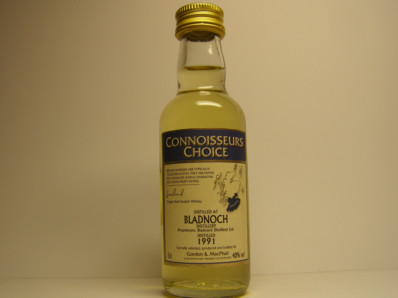 LSMSW 1991 "Connoisseurs Choice" 5cl 40%vol