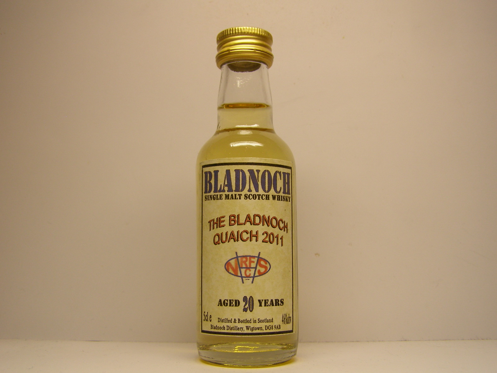 The BLADNOCH QUAICH 2011 SMSW 20yo 5cle 46%abv