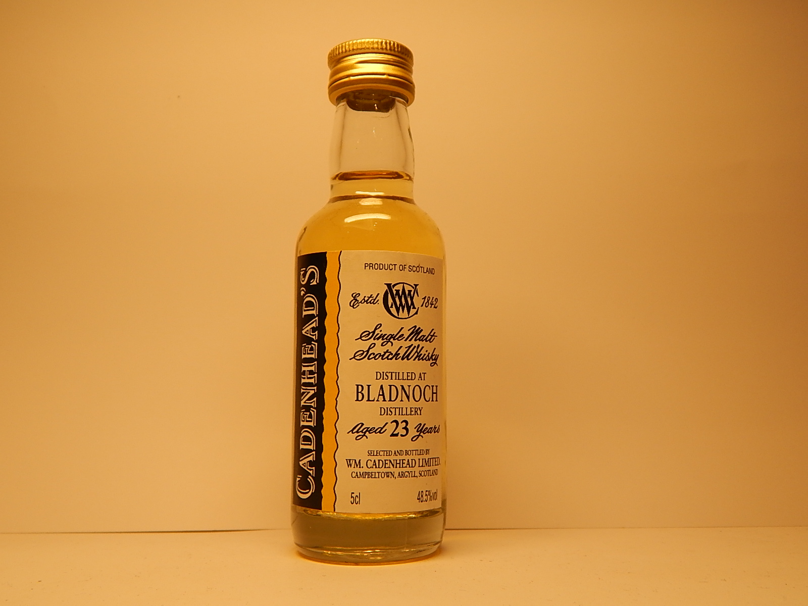 SMSW 23yo "Cadenhead´s" 5cl 48,5%vol