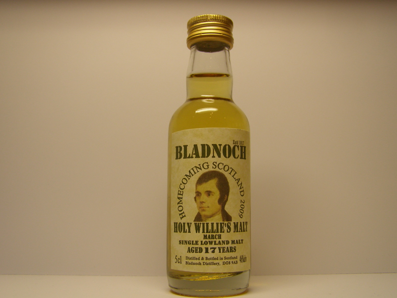 HOMECOMING SCOTLAND 2009 MARCH SLM 17yo 5cl 46%abv