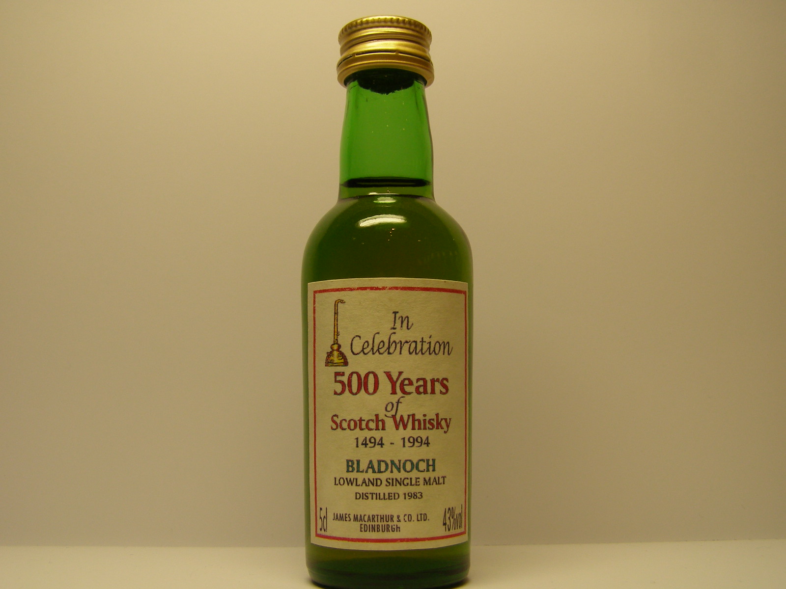 In Celebration LSM SW 1983 "James MacArthur´s" 5cl 43%vol