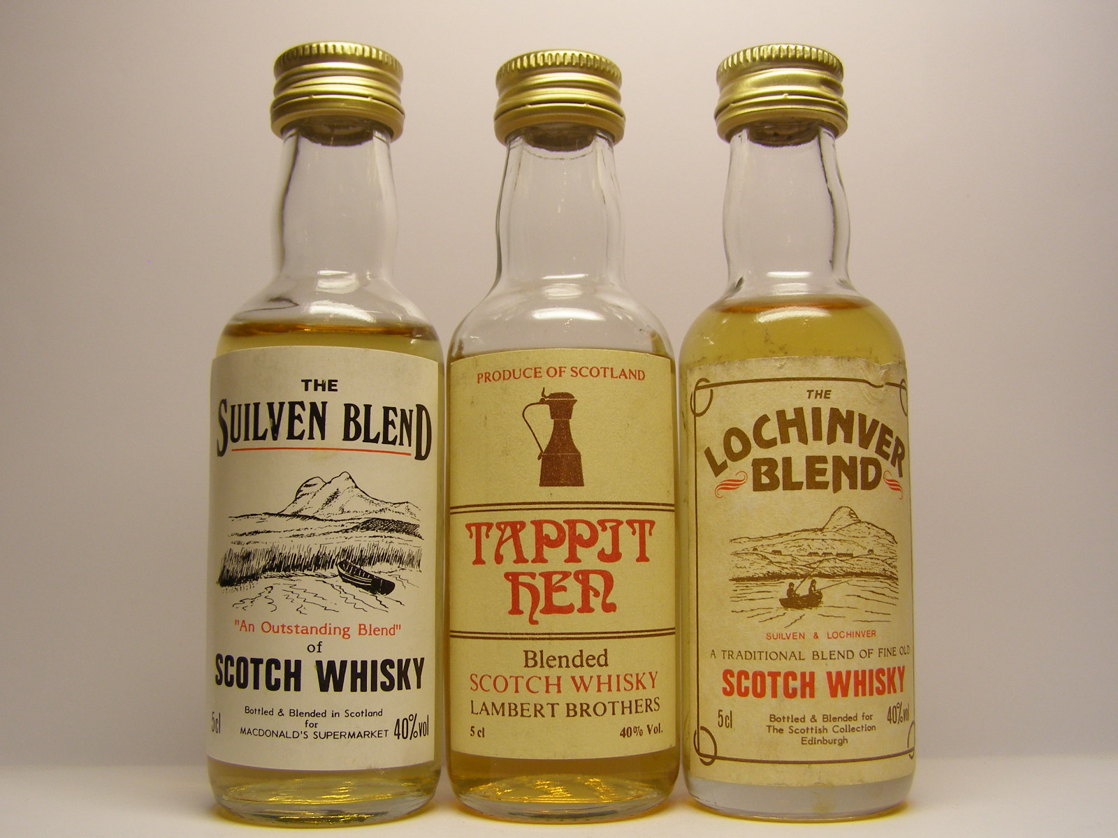 SUILVEN BLEND , TAPPIT HEN , LOCHINVER BLEND