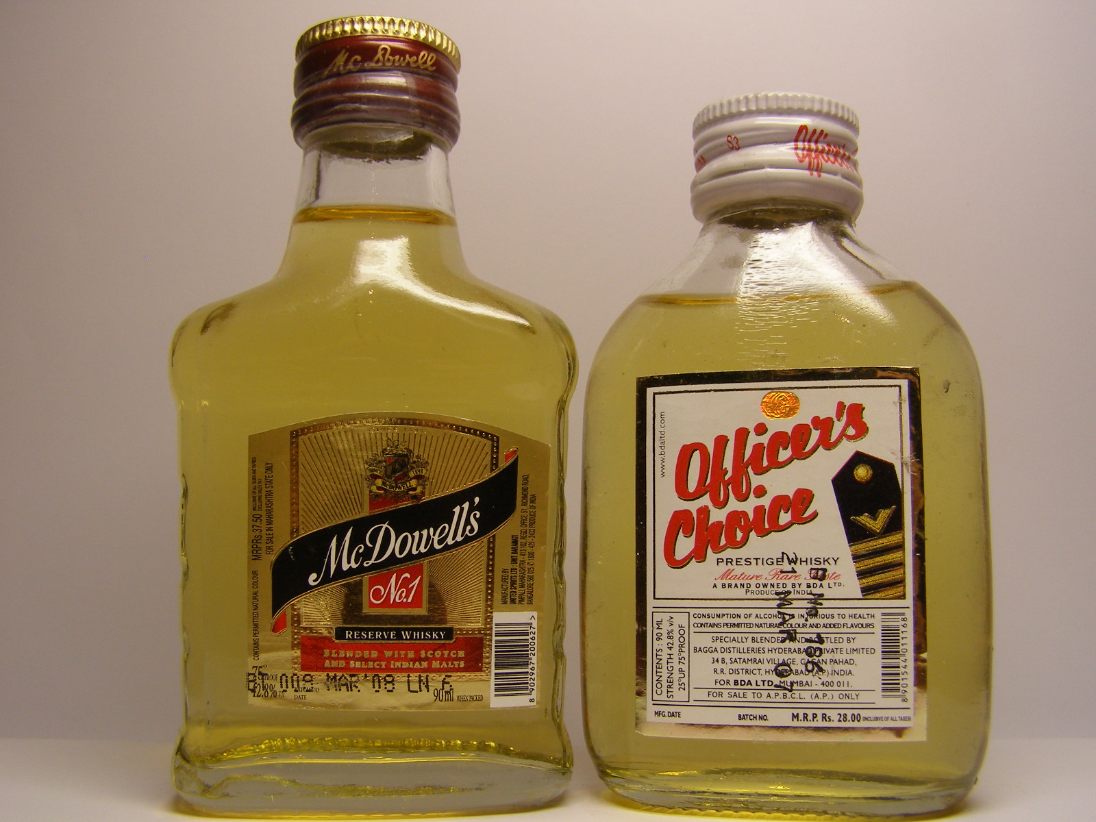 McDOWELL´S , OFFICER´S CHOICE