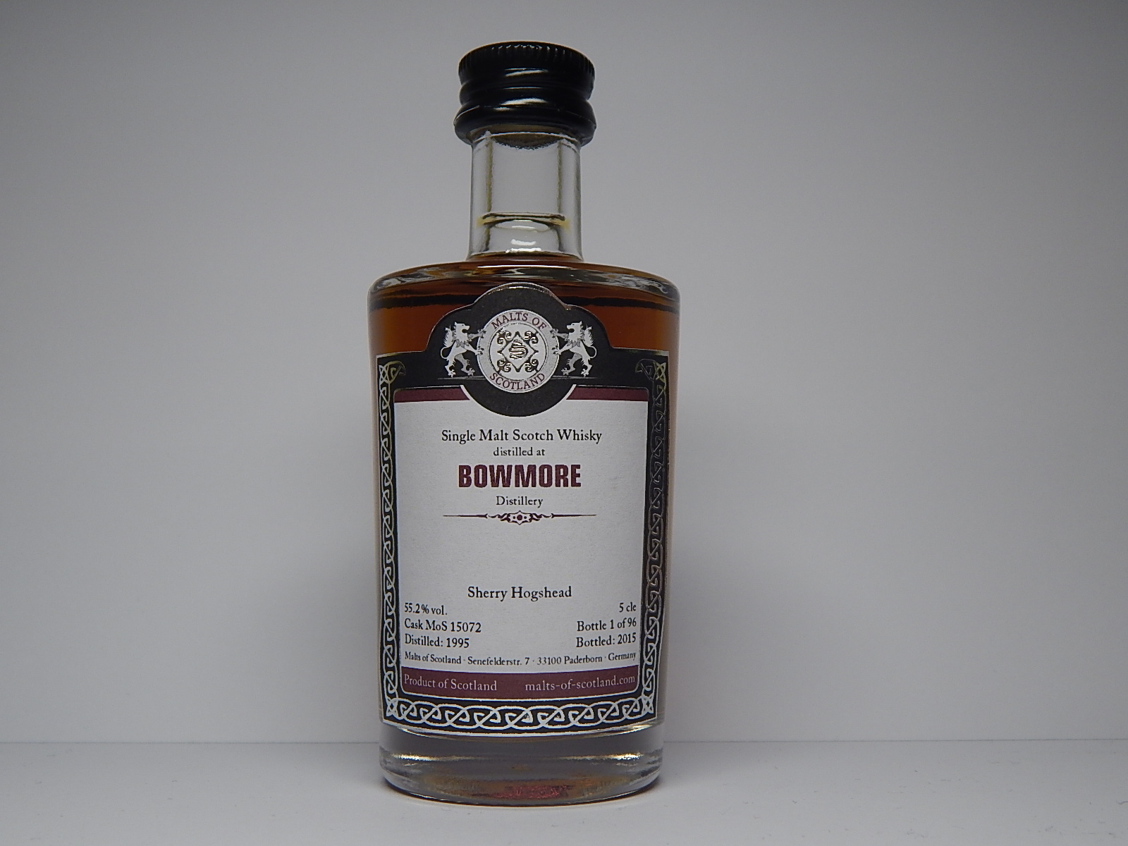 SMSW Sherry Hogshead 20yo 1995-2015 "Malts of Scotland" 5cle 55,2%vol. 