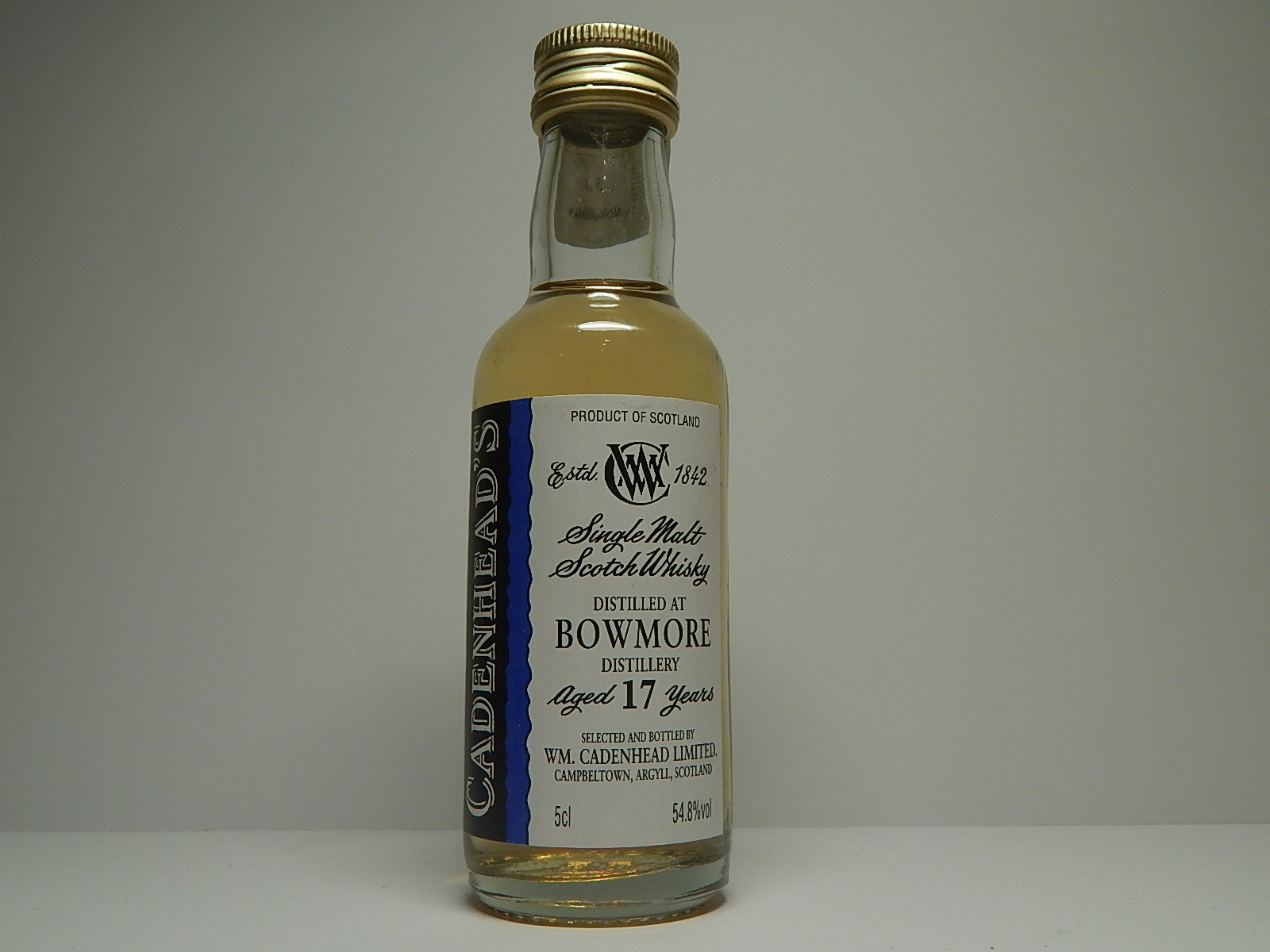 SMSW 17yo "Cadenhead´s" 5cl 54,87%vol