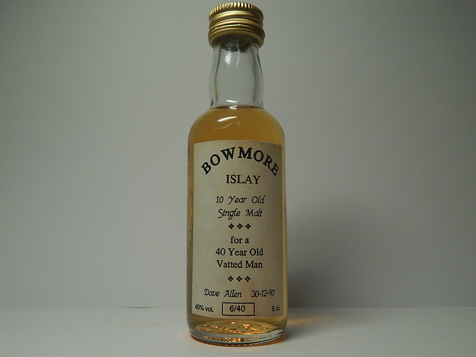 DAVE ALLEN ISLAY SM 10yo 5cl. 40%vol.